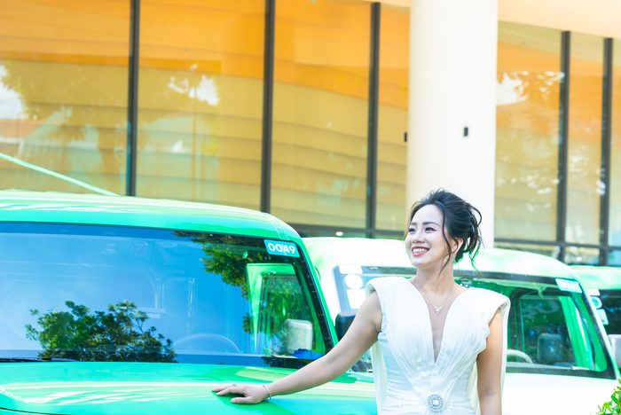 MC Bích Nga tại lễ ký kết GOZO